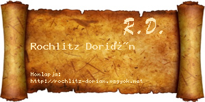 Rochlitz Dorián névjegykártya